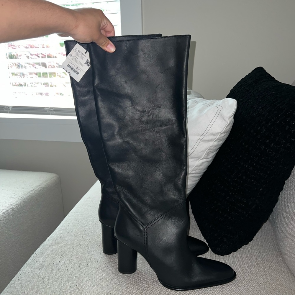 NWT zara knee high boots